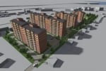 Группа многоэтажных жилых домов по ул.Щапова в г.Иркутске