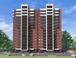 Многоэтажные жилые дома по ул. Байкальской в г.Иркутске